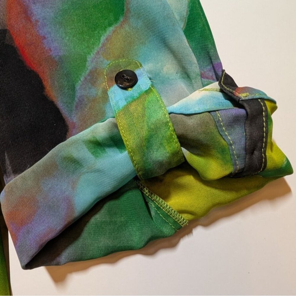Clara Sunwoo 2 piece Tunic and Tank Top Set Large Art to Wear Lagenlook Artsy - Picture 10 of 13